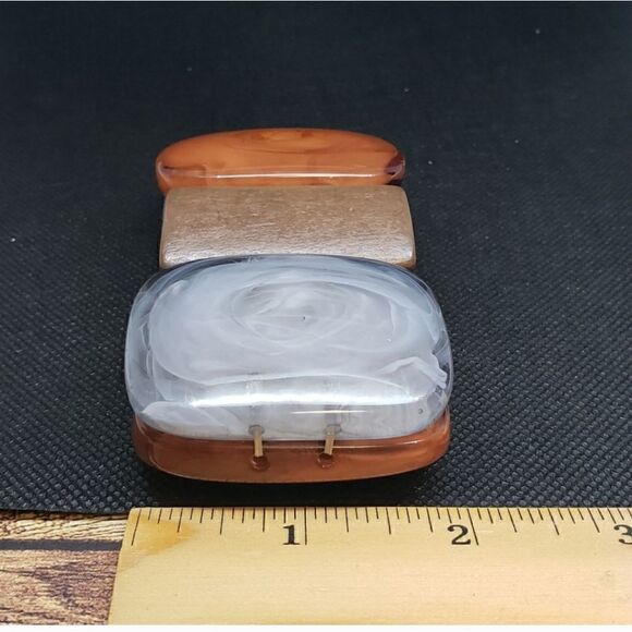 CHUNKY STRETCH Cuff Bracelet Neutrals - Picture 6 of 6